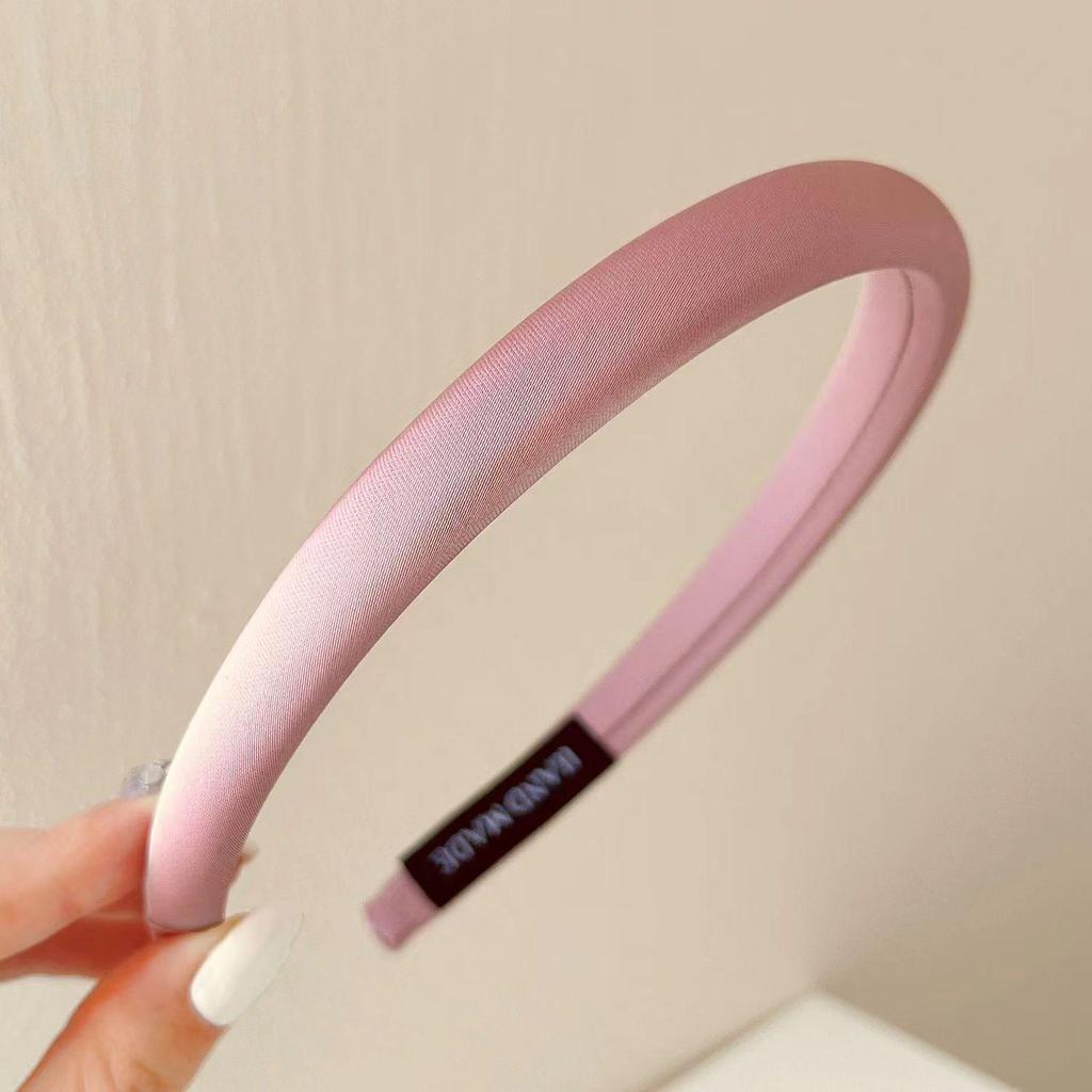 Glossy Solid Color High Skull Headband for Women - Non-Slip Hair Accessory