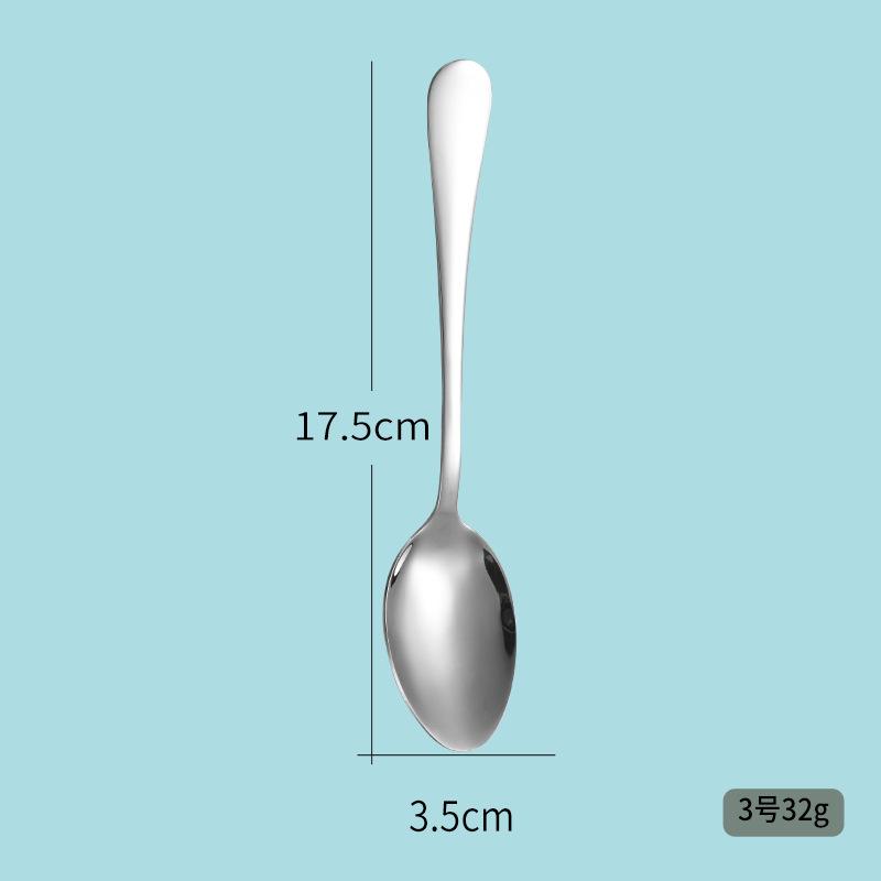 Stainless Steel Tableware Western Knife and Fork Spoon Eating Spoon Soup Spoon Coffee Stirring Spoon Dessert Spoon Steak Knife and Fork
