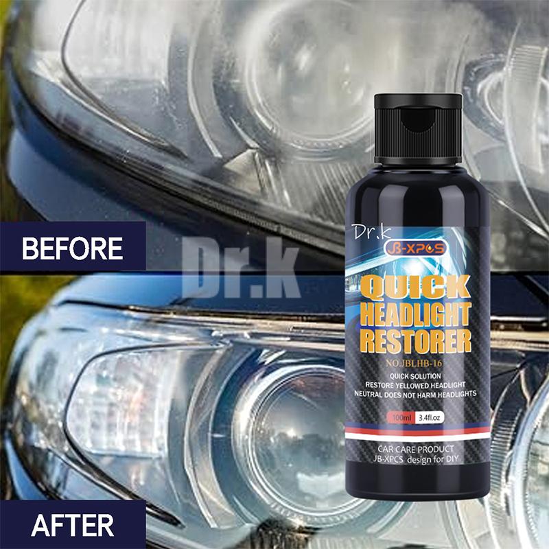 Car Headlight Restoration Polishing Kits Headlamp Repair Cleaning Paste Remove Oxidation Headlight Polish Liquid