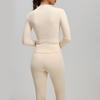 Gray & Blue High Elastic Yoga Suit: Tall Slim Waist & Lifting Buttocks Fitness Set
