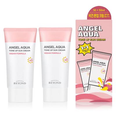 Angel Aqua Tone-Up Sonnencreme SPF50+ PA++++ 1+1, 1 Stück, 100ml