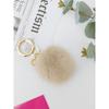 LALA Natural Mink Fur Keychain - L Beige