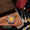 Schmuck Aurora Brasilianischer Eiklar-Chalcedon Blume Gott Edelstein Armband, Neuer Chinesischer Stil, Hühnöl-Chalcedon Halsketten-Set