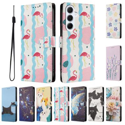 Pattern Flip Leather Case For Samsung Galaxy M56 M36 M16 M06 M55 M35 M15 M05 M54 M34 M14 M04 Wallet Stand Magnetic Book Cover