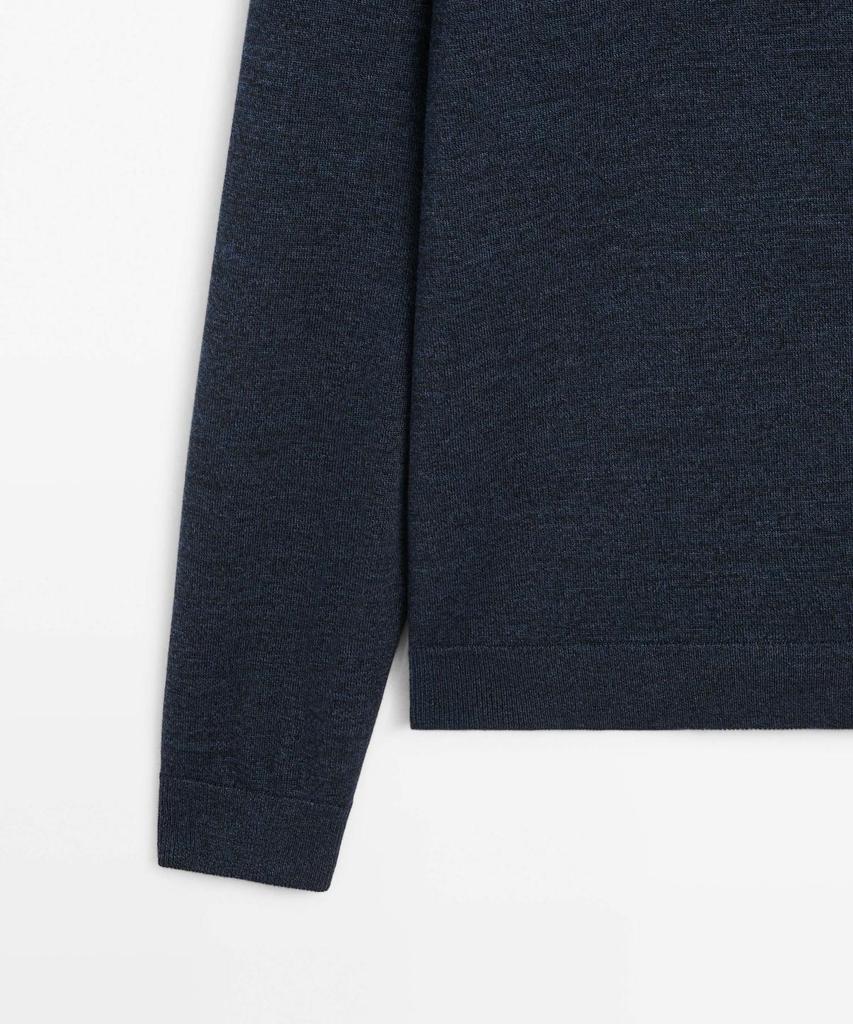 Masimodutti 100% Merino Wool Round Neck Knit Sweater