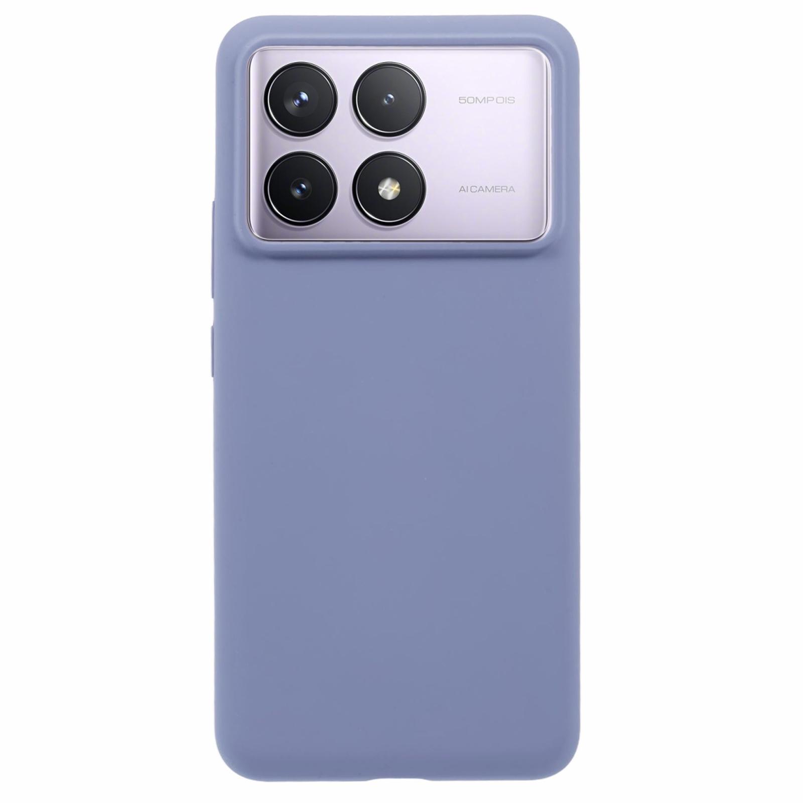 

For Xiaomi Poco F6 Pro 5G/Redmi K70 5G/K70 Pro 5G Case Liquid Silicone Mobile Phone Cover Blue