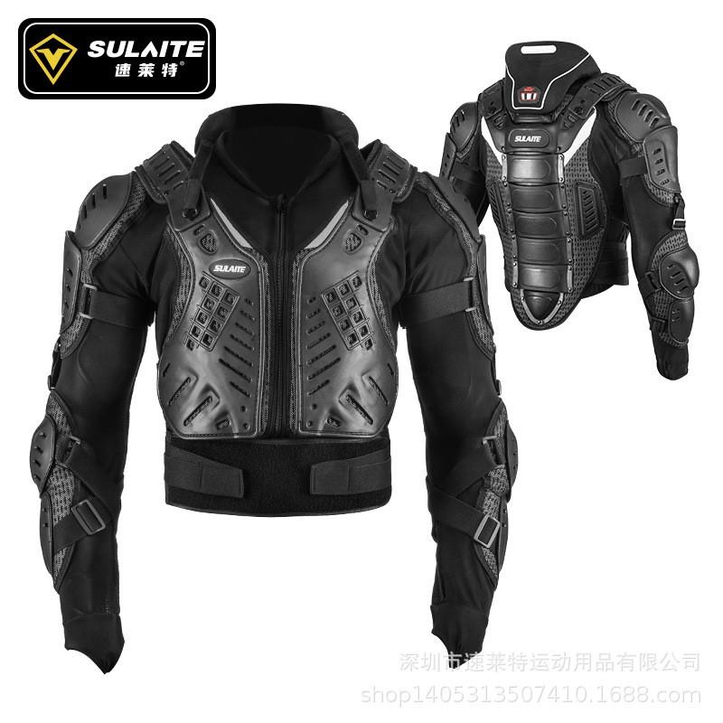 SULAITE Off-Road Motorcycle Armor Jacket With Optional Neck Protector Adult Riders Full Body Protection Trail Enduro