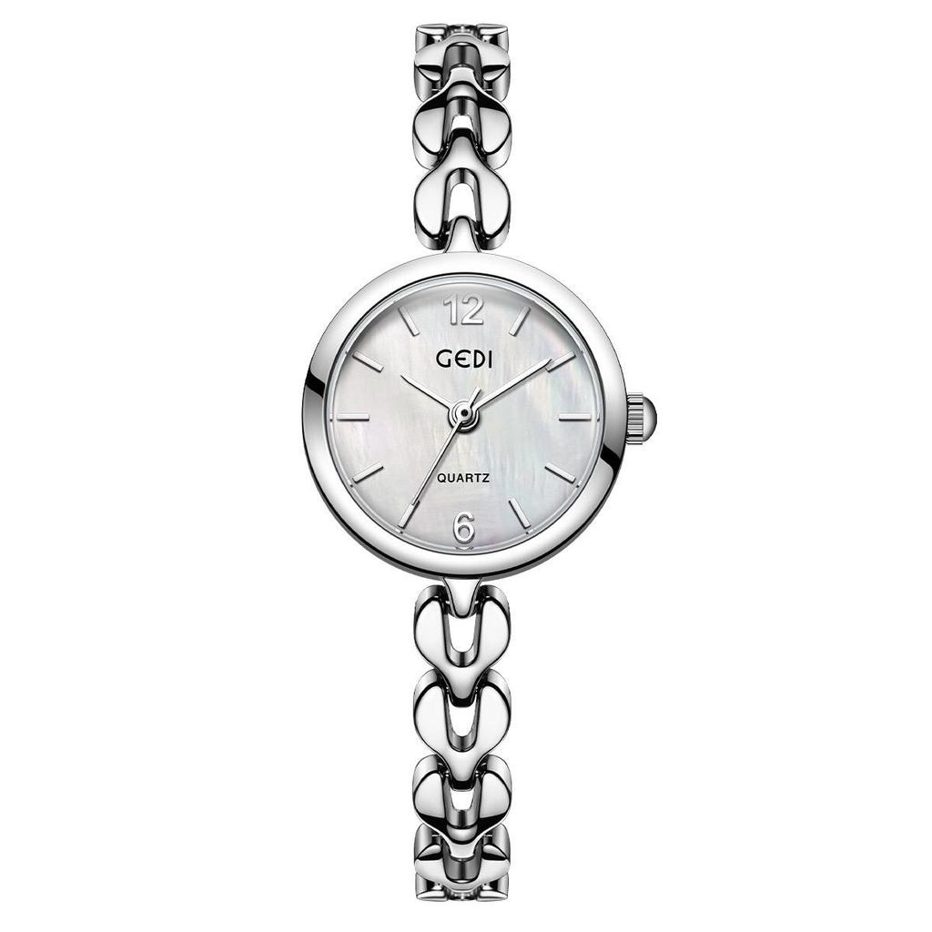 GEDI New Small Dial Bracelet Watch Fashionable Simple Stainless Steel Women's Quartz Watch Girl Watch Gift