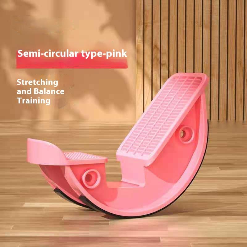 2 шт. Растягивающее колесо Домашний фитнес Педаль Растяжка икр Тренажер для баланса Бытовой Тренажер для рук, икр, лодыжек Растягивающая доска для ног Растяжка для стоп розовый