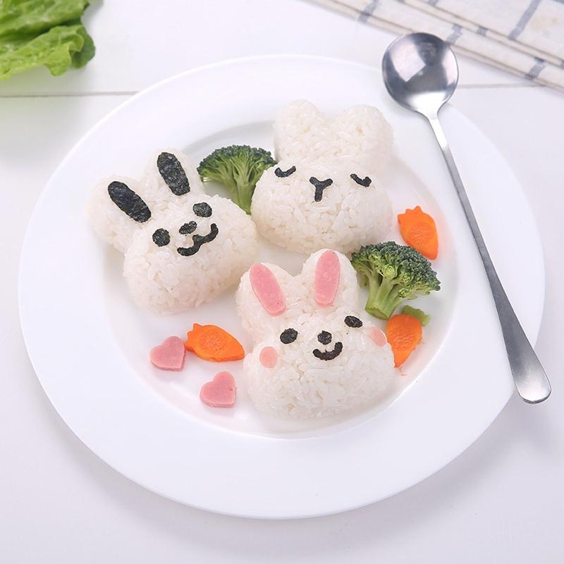 Cute Animal Shaped Rice Ball Mold Onigiris Mold Sushi Molds Rice Ball Maker Sushi Moulds for Lunch Bento Box Accessories