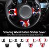 3PCS For Mini Cooper F54 F55 F56 F57 F60 Countryman 2022 Car Steering Wheel Panel Cover Sticker Interior Decoration Accessories