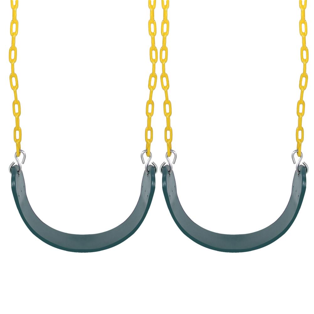 

2 комплекта прочных качелей, сидений, цепей, качелей для детской площадки, аксессуаров с карабинами