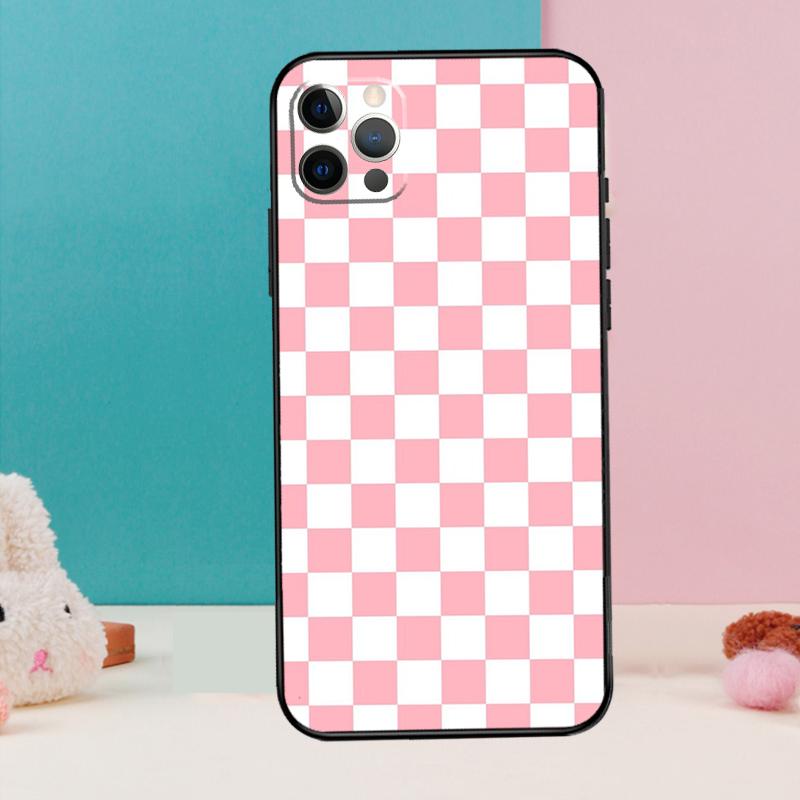 Checkerboard Checkered Board Phone Case For iPhone 17 Air 16 15 14 13 11 12 Pro Max 12 13 mini 15 16 Plus 16e Cover Coque