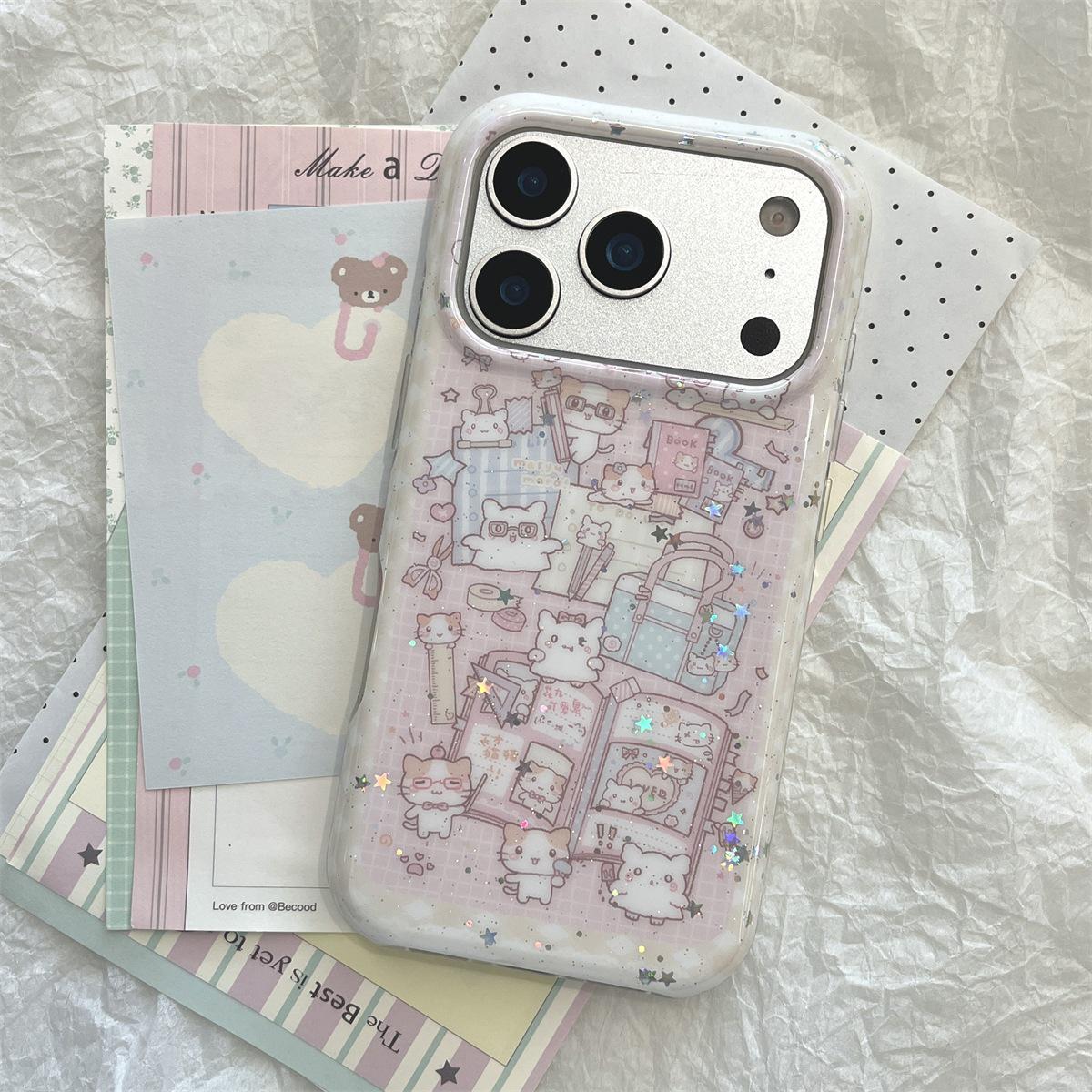 

Cat Cartoon Anti-Drop Phone Case for iPhone 14/13/12 PRO/MAX iPhone 14 Pro