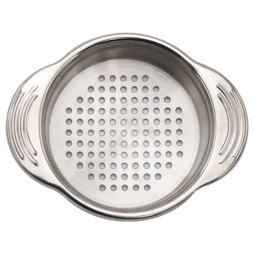 Kitchen Accessories Stainless Steel Food Can Strainer Non-slip Multipurpose Oil Drainer Remover Tuna Press Lids Kitchen