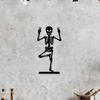 Skeleton Iron Wall Art Halloween Gothic Outdoor Metal Sculpture