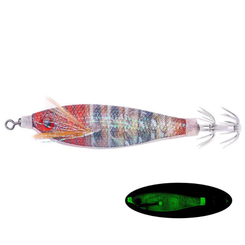 Luminous Cuttlefish Lures 1/5/10Pcs Horizontal Plated Squid Jigs for Coastal Saltwater Fishing