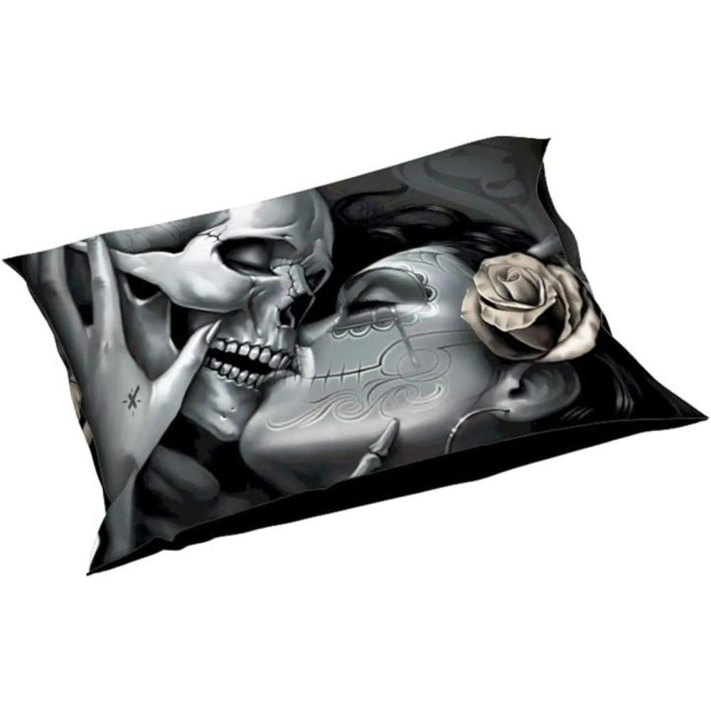 Skullduvetöverdrag   Lakan Dunpåslakan,  Mikrofiber Barnpåslakan, Vuxenrumsdekorationer, Värme Sängkläder Set