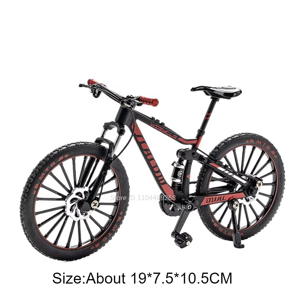 1:8 Scale Retro Bike Mountain Bikes Diecast Model Toy Alloy Rubber Tires Simulation Bicycle Models Collection Gifts for Boys