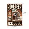 A&W Root Beer Vintage Tin Sign Retro Metal Wall Art Rustic Americana Decor For Bar Kitchen Garage Man Cave