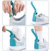 Household Lazy Shoe Wearing Helper 2Pcs Long Plastic Shoe Horn Slip On Shoe Lifting Aid Easy To Use for Elderly Adults Kids All