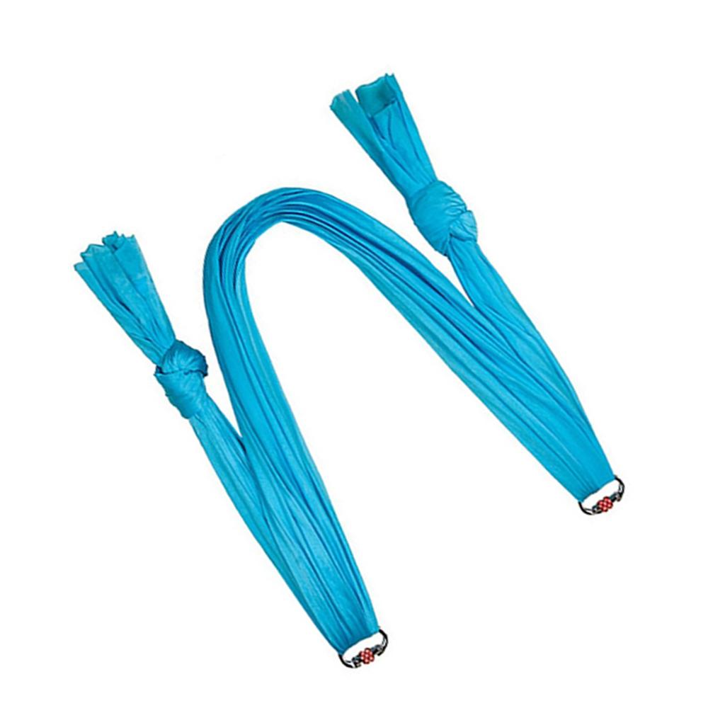 2.8x1m 9.2x3.3ft Durable Elastic Aerial Yoga Hammock Swing Fitness Training Accessory Sky Blue
