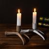 Nuevo Producto Adornos Candelabro Astas Retro Animales Hogar Candelabro de Escritorio Hogar Artesanías Decorativas de Resina