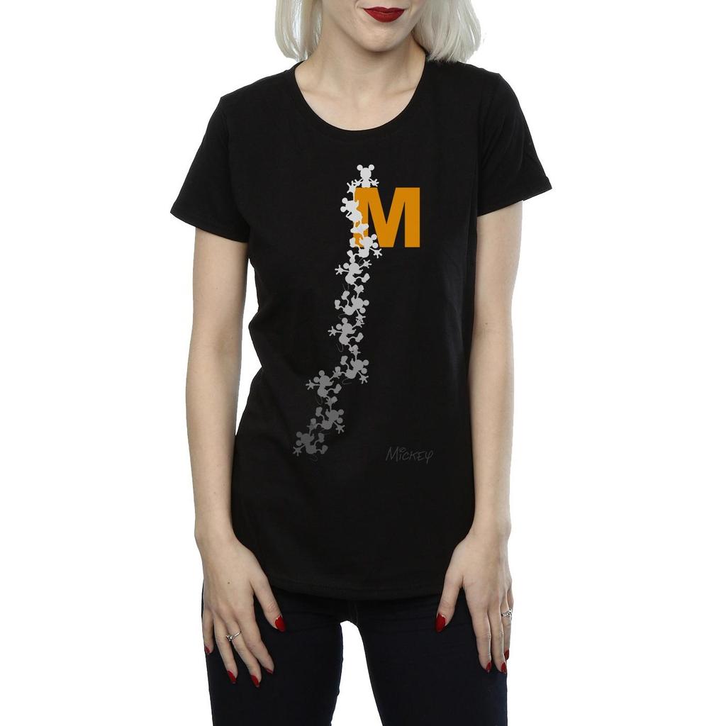 Disney Womens/Ladies Mickey Mouse Climbing Silhouettes Cotton T-Shirt