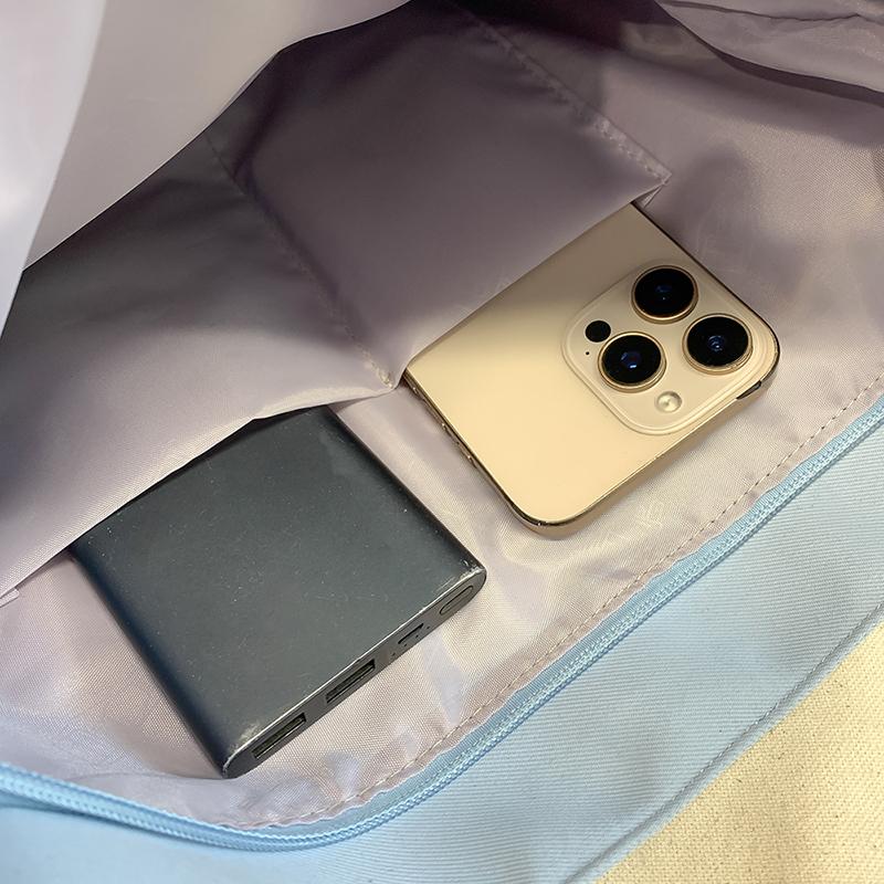 Torba crossbody damska przezroczysta torebka duża pojemność studencka torba na ramię