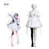 Alien Stage Zombie Stage Mizi Sua Cosplay Kostüm Weißes Kleid Komplettes Set Damen Halloween Comic Con Anime Rollenspiel Outfit