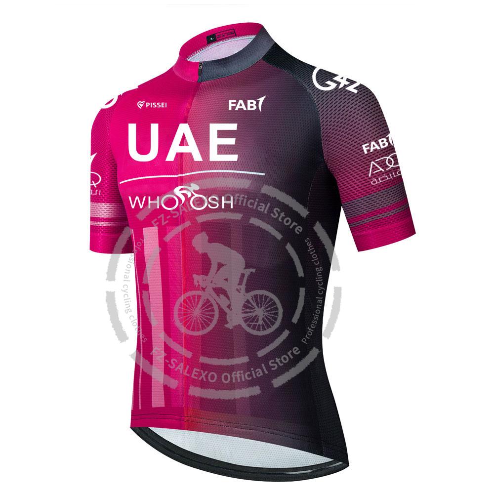 Uae Cycling Jersey Men Triathlon Bike Set Short Sleeve Quick Dry MTB Maillot Ropa Ciclismo Hombre Summer Bicycle Clothing
