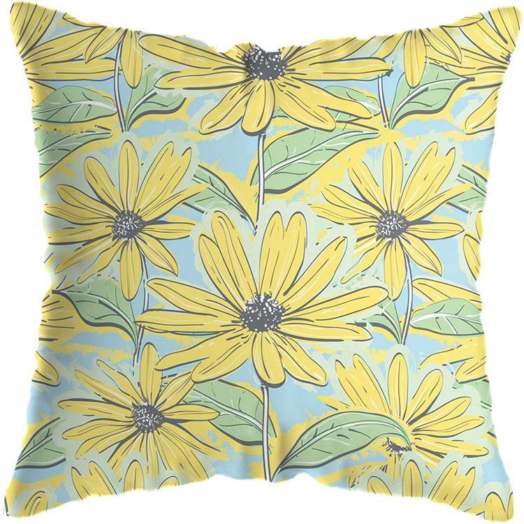 Soft Pillow Cushion Covers 45x45 Cm Decorative Pillows Throw Green Patterns Pillowcase for Sofa Home