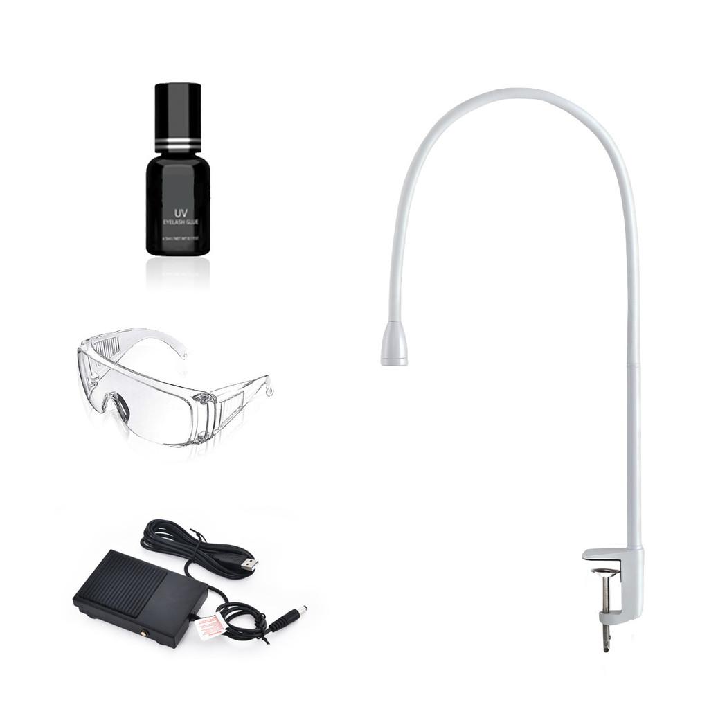 UV Eyelash Glue Phototherapy Lamp Pedal Foot Control LED Beauty Nail Floor Light Professional Beauty Salon Equipment