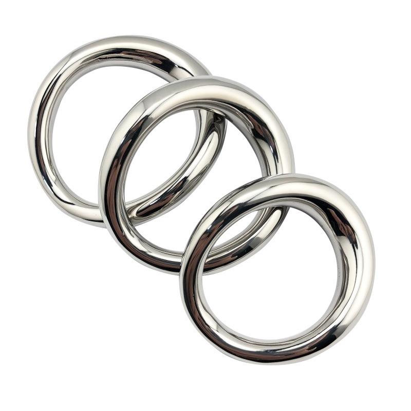 Penis Bondage Lock Stainless Steel Cock Ring Heavy Duty Male Metal Ball Scrotum Stretcher Delay Ejaculation BDSM Sex Toy Men