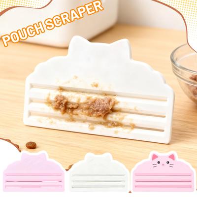 Cute Pet Food Pouch Scraper,reusable 3D Printed Scraper For Scraping Residual Wet Pet Food, Easy To Clean Pet Food Pouch Tool