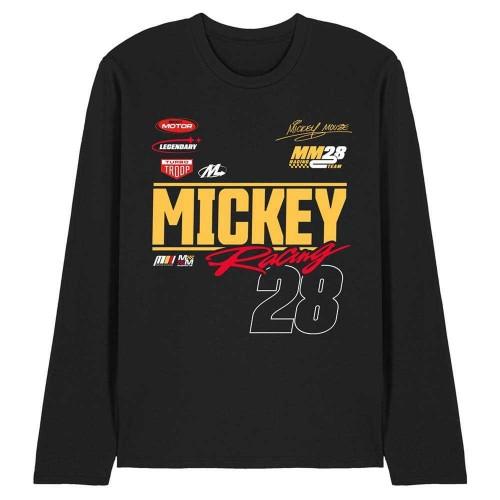Disney Unisex Adult Racing 28 Mickey Mouse Long-Sleeved T-Shirt