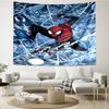 Spider Print Tapestry, Backdrop, Easy Setup, Ideal for Bedroom, Office & Living Room, with Aesthetic Wall Hanging Decor.