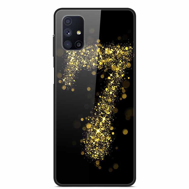 Glas-Rückseite für Samsung Galaxy M51 M31 Hülle Harte gehärtete Glas Hülle für Samsung A71 A51 Hülle A 51 71 M 51 31 Funda Coque