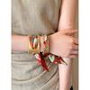 Matte silk scarf hollow opening bracelet retro niche temperament bracelet niche exaggerated high-end jewelry women