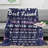 Comfortable flannel blanket  the perfect gift for your best friend Best Friends Day soft and warm suitable for sofas beds