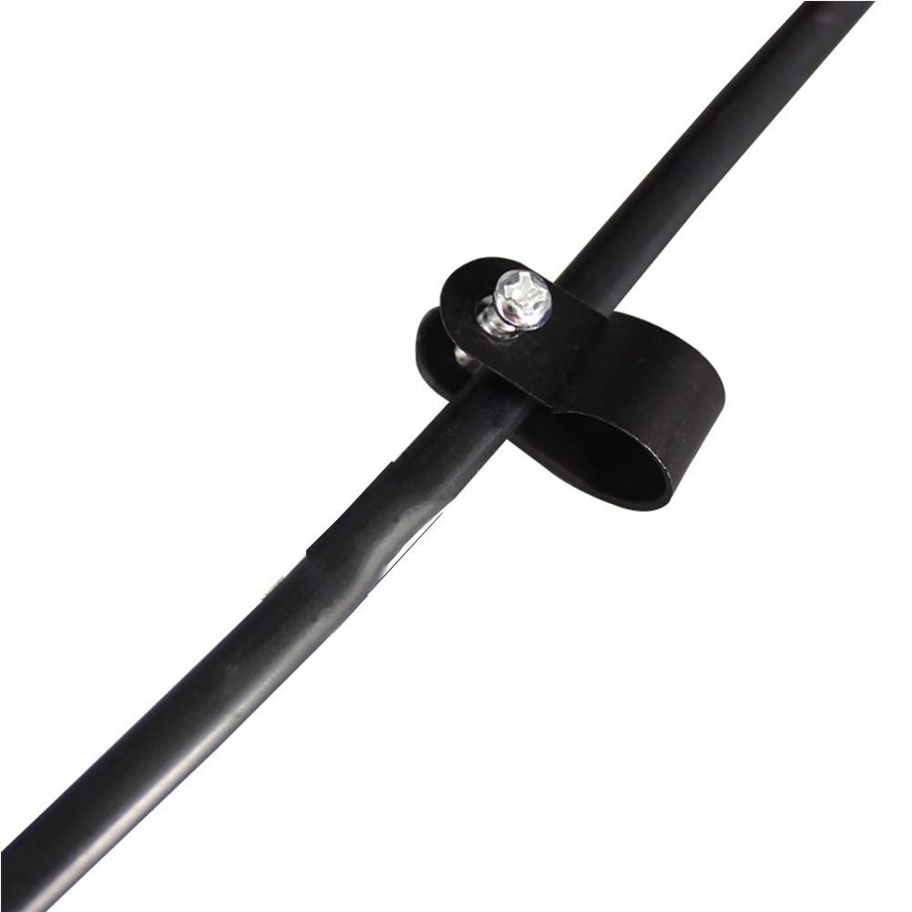 200Pcs  Nylon Plastic R-Type Cable Clamps 3/16" 1/4" 3/8" 1/2" 3/4" 1" Clips Fasteners Assortment for Cable