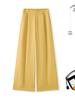 Women's High-Waisted Dark Purple Wide-Leg Pants - Spring/Autumn 2026 Lazy Drapey Casual Suit Style