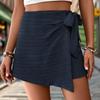 Women's Summer Skirts Elastic Slim Solid Color Curved High Waist Shorts