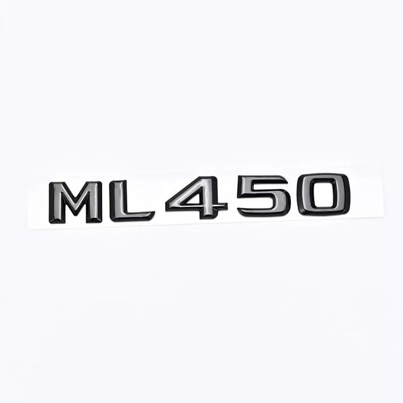 ABS Schwarz Chrom Auto Buchstaben Kofferraum Emblem Abzeichen Für Mercedes Benz ML250 ML270 ML300 ML320 ML 350 500 Logo Aufkleber Zubehör VN9