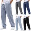 Herren Jeans Casual Denim Hose Elastischer Bund mit Kordelzug Lockere Passform Gerade Beine Jeans Geeignet für den Alltag