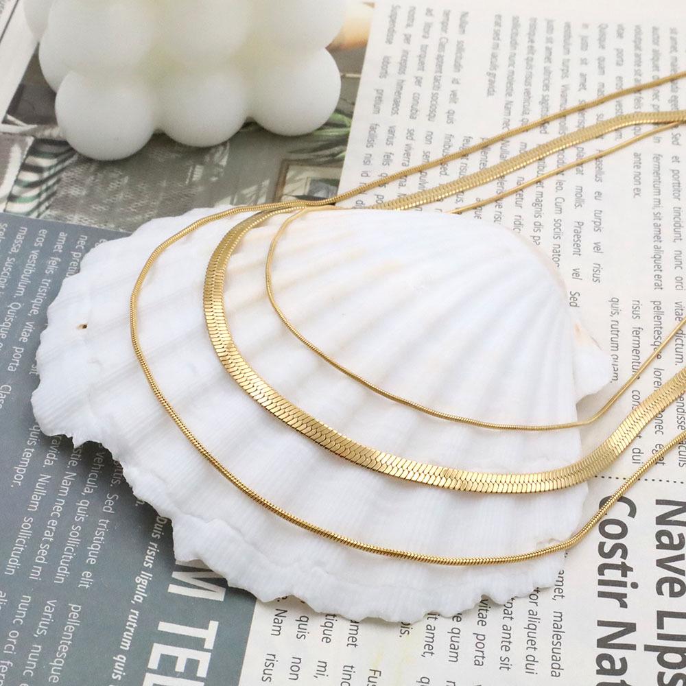 

Non-fading Titanium Steel Multi-Layered Chain Necklace for Women золотой