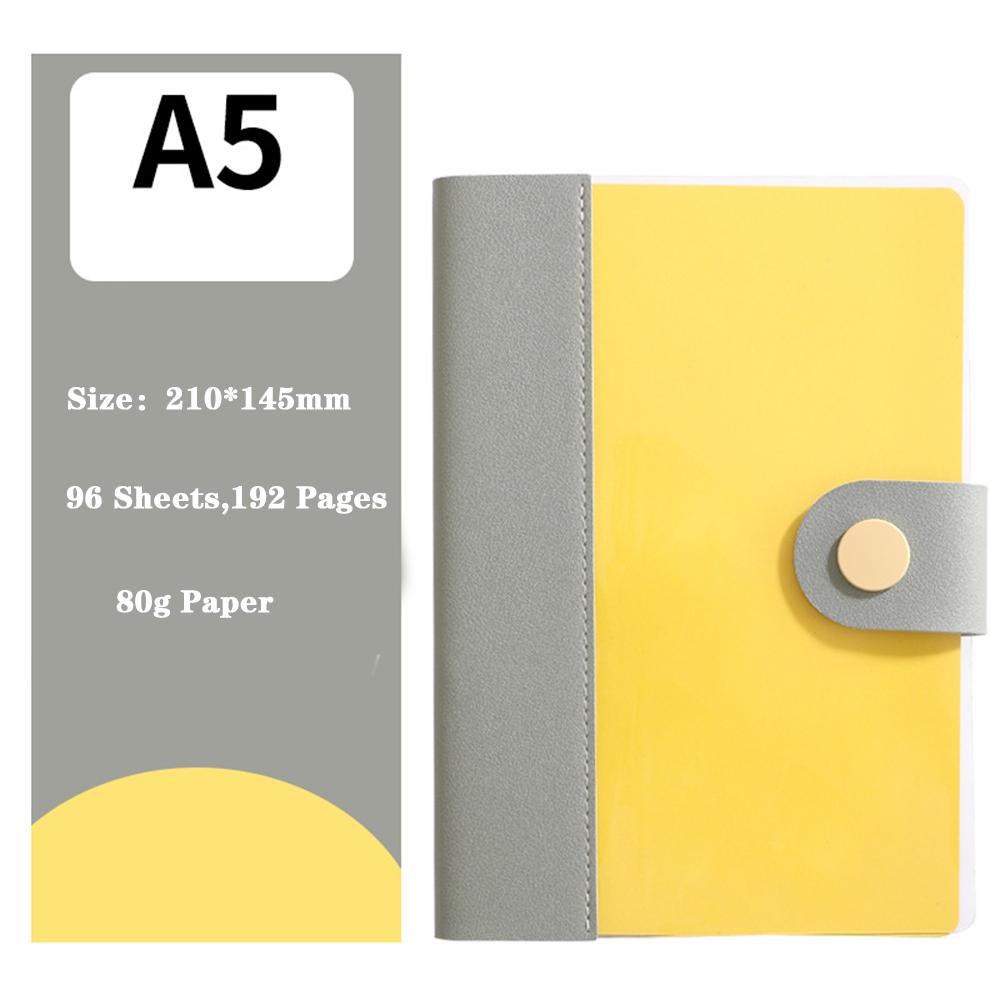 (Logo kann eingraviert werden) A5 Leder Schnallen Notizbuch, Studenten Tagebuch, Geschäftssitzungsprotokolle, Notizblock, Fachheft