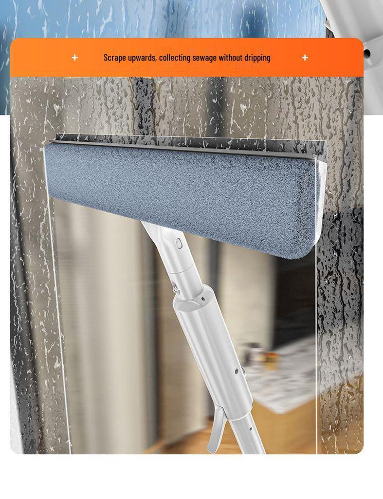 New Single-Sided Glass Cleaning Tool with Water Spray for Windows