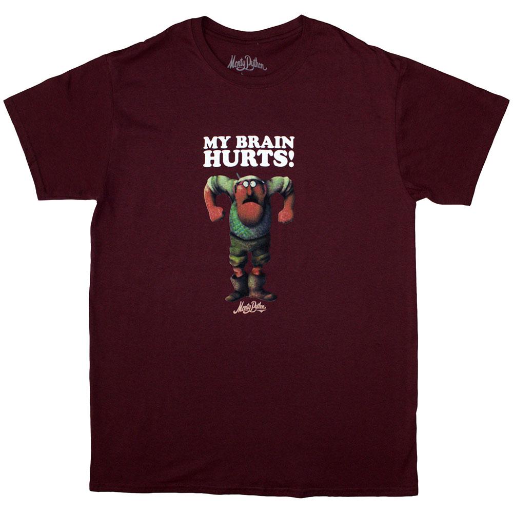 Monty Python Unisex Adult My Brain Hurts T-Shirt