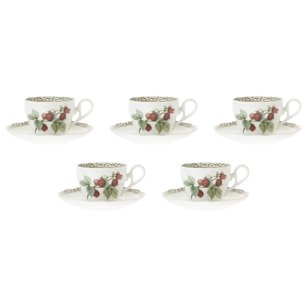 Noritake Cup Saucer Set 250cc Orchard Garden Microwave Safe 5 Bone China & (Coffee Tea) F97887/4911